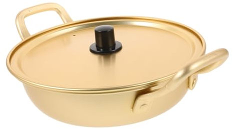 CRILSTYLEO Aluminium-nudeltopf Tragbar Wärme-beständig Binauraler Suppentopf Für Küche Kochen Nudeln Schmoren Milch Erwärmen Ramen Instantnudeln Zubereiten