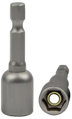 Screwdriver Nut Driver Bit,17mm Socket 65 Length,Metric Hex Wrench Socket Bit,1/4 inch Hex Shank,Quick Change Impact Nuts Driver Adapter Drill Bits