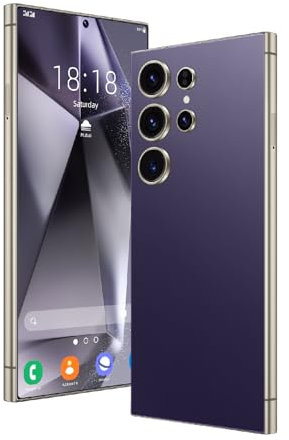 Téléphone Android déverrouillé avec support 4G LTE - FDD TDD, écran de 6,75 pouces, 3GBRAM + 64GBROM / TF256GB, double appareil photo 5MP + 16MP, double carte SIM, lunette métallique (4purple)