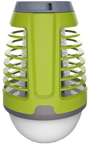 BE COOL 2-in-1 Camping-Insektenvernichter | UV-LED & LED-Lampe | Wiederaufladbar mit USB | 5W Leistung | 1800mAh Akku | IPX4 wasserdicht | Outdoor & Indoor