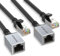 Dutevolns Ethernet Extension Cable 2 Pack, Cat 6 Ethernet Extender Adapter 5M, Network Male to Female Connector Cord, RJ45 Extender Cable,Gigabit LAN Cord for MC,PC,Routers and Modems