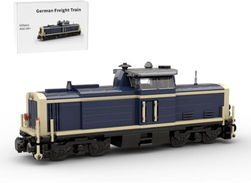 RCARTOYRTR Güterzug Klemmbausteine, Zug Bausteine Entworfen von NeoSephiroth, Eisenbahn-Spielzeug und Geschenk für Erwachsene - 635 Telie