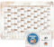 XXL Jahreskalender 2026 + Januar 2027 Jahresplaner in A1 Wandkalender im beigen Design mit Feiertagen & Ferien gefalzt geliefert inkl. 2 Stickerbögen mit 408 Stickern ideal für Familie Büro & Planung