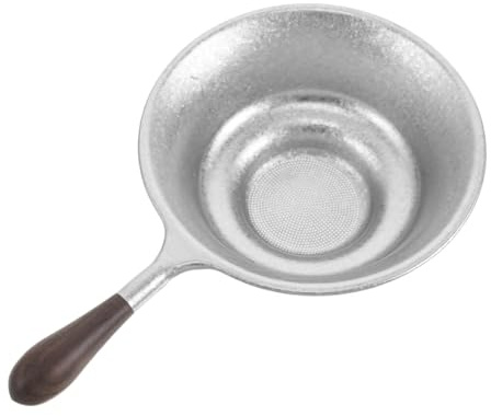 PRETYZOOM Loose Leaf Tea Infuser with Handle Titanium Tea Strainer for Teapot Mugs Cups Fine Mesh Filter for Herbal Blends Grounds Reusable Accessory