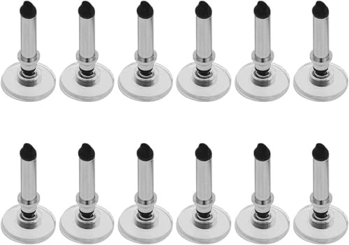 12 Stück Silber Universal Stylus Ersatz Disc Tips Runde Form Austauschbare Stylus Pen Disc Tips für Touchscreen Stylus Pen Disc Tips Zubehör