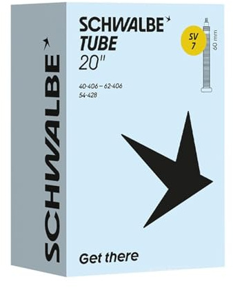 Schwalbe Fahrradschlauch SV7 40/62-406 IB 60mm