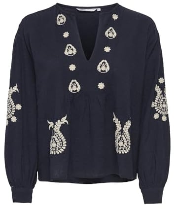 Onlmoon L/S Emb Top WVN Noos