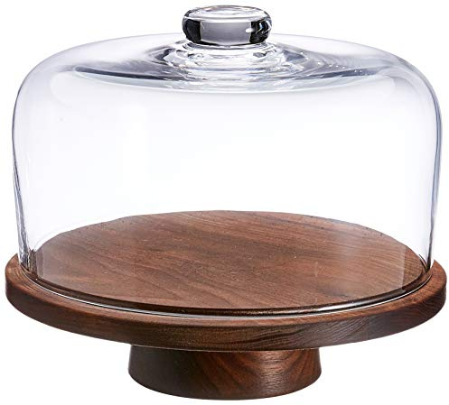 LSA International City Cloche & Nussbaum Unterteil Ø26cm/H22cm Klar *