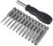 Yucool 12 Stück Torx-Schraubendreher-Bit-Set, 1/4 Magnetisch Sternenkopf Schraubenziehe Set T5 - T40, S2 Elektrische Schraubendreher Bitsatz, Torx Schraubendreher Set mit 1 Griff
