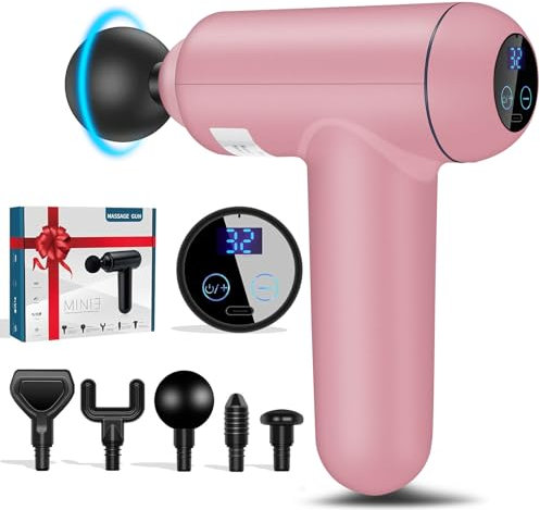 Massage Gun Deep Tissue Muscle Massager, Electric Handheld Percussion Sports Massager Gun,Muscle Massage Guns for Foot Neck Back Leg Shoulder, Birthday Gifts Christmas Gifts for Women/Men/him/her