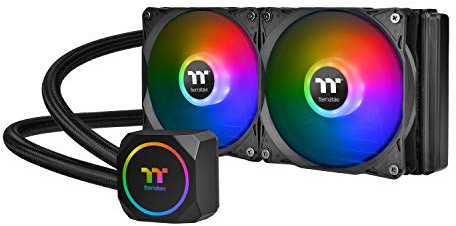 Thermaltake TH240 ARGB Motherboard Sync Edition AM5/AMD/Intel LGA1200 Ready All-in-One Liquid Cooling System 240mm High Efficiency Radiator CPU Cooler CL-W286-PL12SW-A