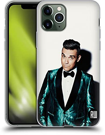 Head Case Designs Offizielle Robbie Williams Weiss Hintergrund Kalendar Gelhülle [Militärischer Schutzgrad] Kompatibel Mit Apple iPhone 11 Pro Und Kompatibel Mit MagSafe