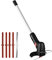 Tianbi Elektrischer Rasentrimmer, Akku-Rasentrimmer Garten-Unkrauttrimmer Cutter Wiederaufladbares Werkzeug mit verstellbarem Teleskop-Langstiel, Rasentrimmer Gartengerät