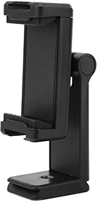 Cellphone Clamp Bracket, Double End Cold Shoe 360° Rotation 1/4 Inch Screw Hole Phone Holder Adjuatable for Photographing for Vlog Video Shooting