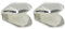 Hemoton Lot de 2 fausses dents argentées style hip-hop pour Halloween, fête, cosplay, horreur