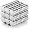 Wukong Mini Round Neodymium Magnets - 5mm X 2mm, 100 Pack - Extra Strong for Whiteboards, Fridge, Crafts & Notice Boards