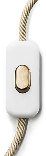 Interrupteur unipolaire Creative Switch Blanc - Bronze