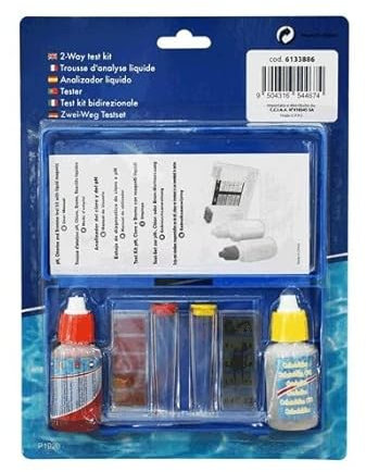 Test Kit Cloro e PH, Misuratore del cloro e pH dell'acqua della piscina, Gocce