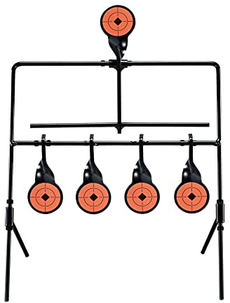 KNINE OUTDOORS Resetting Shooting Target Airsoft Rimfire Pellet BB Gun Target, Rated for .22 .177 Caliber (Airgun)