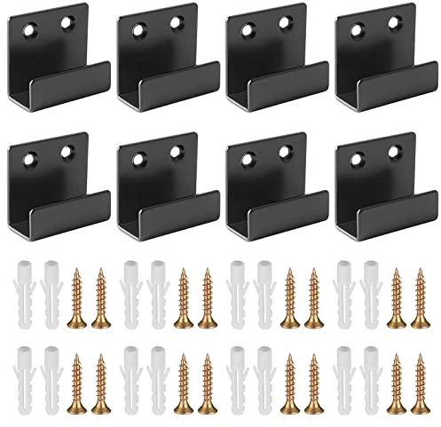 FYting Fixation Miroir,8 Pièces attache miroir fixation murale avec tube dexpansion à vis pour fixations robustes présentoir de carrelage affichage de peinture à lhuile(25 mm, L)