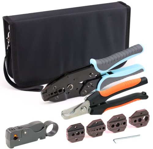 Gazoe Koaxial-Crimpwerkzeug-Set