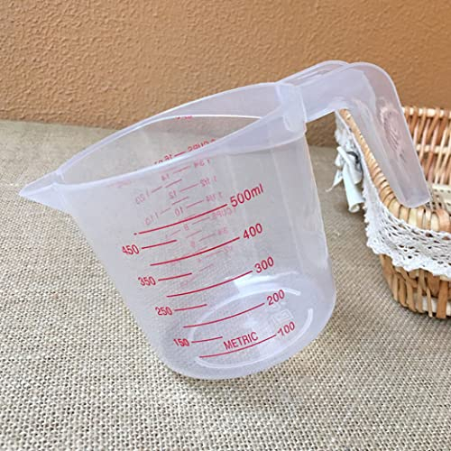 Gcroet Plastic Measuring Jug - 500ML Measuring Cup for Baking & Cooking