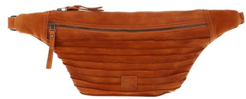 FREDsBRUDER Leder Gürteltasche Umhängetasche Riffel Hoza Beltbag Melon orange