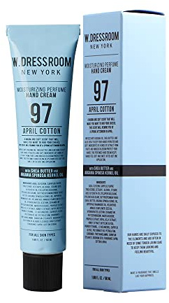 W.Dressroom Feuchtigkeitsspendende Handcreme für trockene Hände, nicht fettende, schnell einziehende koreanische Handlotion, Reisegröße 50.0 ml (50 ml), No.97 April Cotton Scent