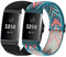 SITAFU 2 Pack Correa Compatible con Fitbit Charge 3/Charge 4 para Mujeres Hombres,Nylon Elástica Pulsera de Repuesto Compatibile con Fitbit Charge 3/Fitbit Charge 4