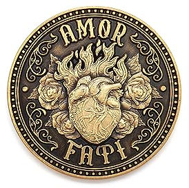 ASVP Shop Amor Fati Coin - Stoische Münze - Herausforderungsmünze für die tägliche stoische Praxis