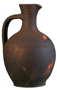 High Wind Flamed Dark Terracotta Water Pitcher