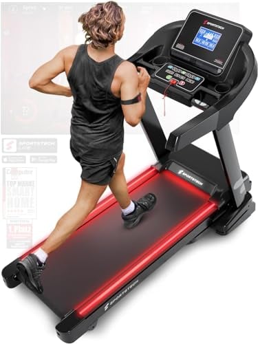 Sportstech F37s Laufband für Zuhause klappbar, Treadmill bis 20 km/h und 7PS, mit Steigung, 150 kg Nutzergewicht, Home Gym, Deutsche Qualitätsmarke, APP Anbindung, große Lauffläche, TÜV-geprüft