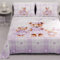 PETTI Artigiani Italiani - Tagesdecke für französisches Bett, 220 x 260 cm, 100 g/m², wendbar, für französisches Bett, leichte Steppdecke, Teddy Lila, 100% Made in Italy