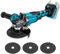 Smerigliatrice angolare a batteria Makita 18 V, smerigliatrice senza fili con motore brushless, diametro 125 mm, 3 velocità di regolazione, per taglio, lucidatura, levigatura (senza batteria)