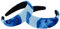 2 x breite Polyester-Haarbänder für Damen, Happy Blueberry-Stirnbänder, modisch, rutschfest, Haarreifen für Mädchen und Frauen, Haar-Accessoires