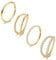 Dochais 4 Stück Nasenring Edelstahl, Nasenpiercing, Hoop Nose, Helix Set, Daith, Septum Ringe, Hoop Ohrringe für Damen Männer Gold 10mm 16G