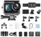 BODORME Action Camera Action Camera Brave 7 LE 4K30FPS 20MP 4K Sports Camera Waterproof Cam Touch Screen Vlog Camera EIS 2.0 Remote Control