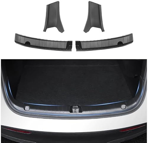 TOPABYTE Rear Bumper Guard for Tesla Model Y 2020-2024 Rear Trunk Bumper Guard TPE Anti Scratch Protection Trunk Door Sill Protector for Model Y Accessories