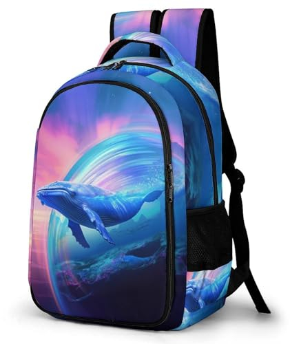 TPISLI Rucksack Jungen 8 Jahre Blauer Wal Rucksack Für Kinder Von 10 Bis 11 Jahren Schulrucksack Mädchen Meeresleben Leichter Reise Outdoor Freizeit