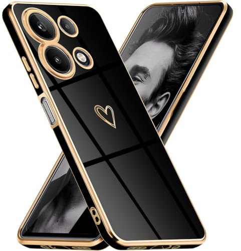 Mkej Cover per Xiaomi Redmi Note 13 4G, Custodia con Protezione Fotocamera, Cover Ultra Sottile ed Elegante in Silicone TPU, Placcatura Phnom Penh Design Covers Antiurto Case