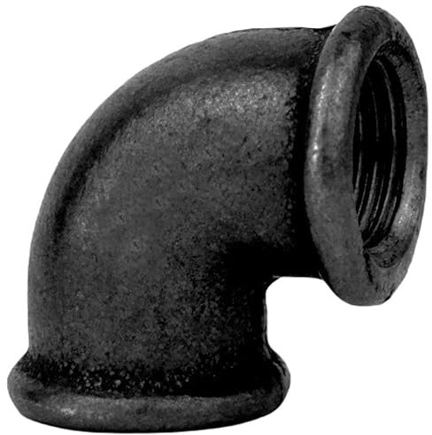 Home Invasion - Gomito 90° - Ghisa nera - F/F - Avvitare - 3/4 - 20 x 27 mm