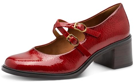 Tamaris Damen Pumps Vegan rot 39