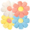 CHENINKJG Lot de 4 coussins de sol, coussin de sol, coussin de siège de fenêtre marguerite, coussins de siège pour décoration de chambre d'enfant, coussins pour voiture, maison, canapé, chaise