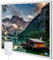 Hocosyme Infrarotheizung Bild 300W, 1-3 Min auf Betriebstemperatur bis 120 Grad - Kann an der Wandmontage, Deckenmontage - Geeignet für Schlafzimmer, Büro, Badezimmer- mit Touch Thermostat - Lake.