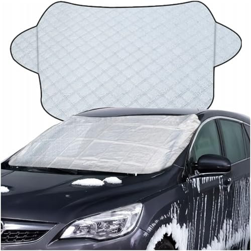 wasserdichte Antifrost- und Sonnenschutz-Matte für Windschutzscheibe – 130x60 cm – Winter und Sommer, Schutz vor Schnee, EIS, UV-Strahlen, Praktische Autoabdeckung
