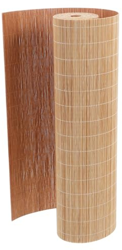 ELAYARD Tapete de Mesa de Bambú Natural 2m, Cortable, Resistente al Calor | Superficie Lisa sin Astillas, Fácil de Limpiar, Color Caqui, Bambu Decoracion para Bodas y Cumpleaños