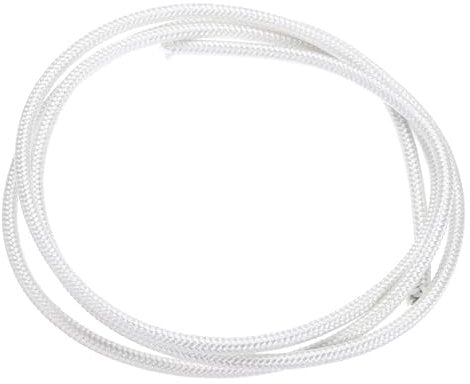 sourcing map 1 Meter/3.28ft 17AWG High Temp Wire, Flexible Mica Cable, Insulated 500 Degrees Celsius High Temperature Braided Wire Cable Resistant Electrical for Lamp Boiler Heater, White