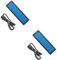 KALLORY 2pièces Badge Nom Led Programmable Avec Message Défilant Écran Lumineux Rechargeable Pour Événements Et Expositions