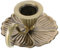 GARVALON Portacandele Metallo Vintage per Candele Colonna Centrotavola Elegante per Cene Romantiche e Decorazioni di Nozze Compatte Stile Classico con Manico per Facilità Uso
