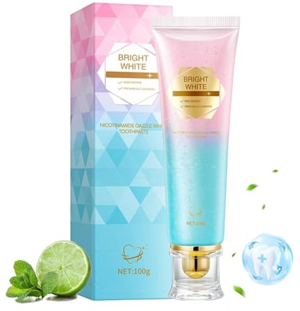 Utogru Zahnpasta, 100g Utogru Niacinamide Whitening Toothpaste, Niacinamide Zahnpasta Weisse Zähne, Zahnschmelzreparatur Zahnpasta, Sanfte Formel für Tiefenreinigung, Frischer Atem (1)